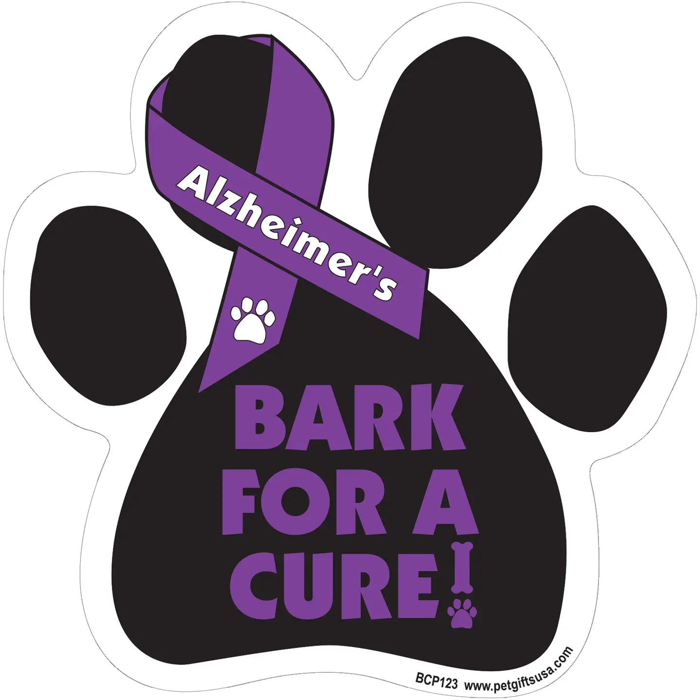 Alzheimer's Paw Shaped Magnet