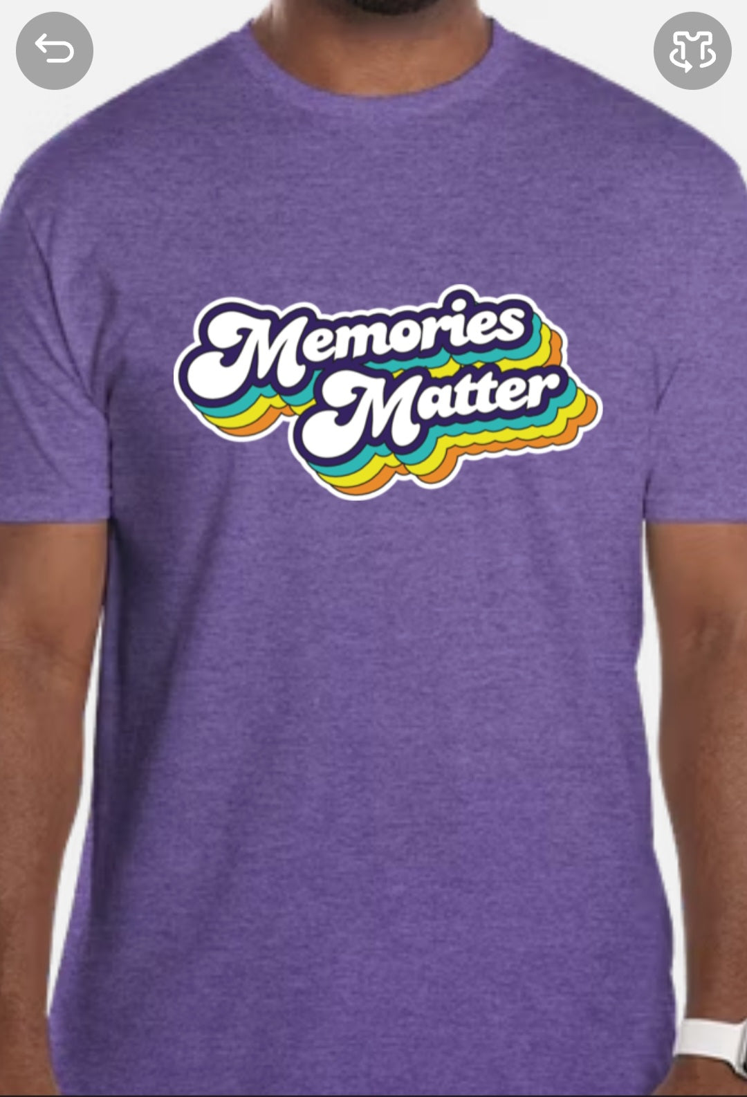 Unisex Purple Memories Matter T'shirt