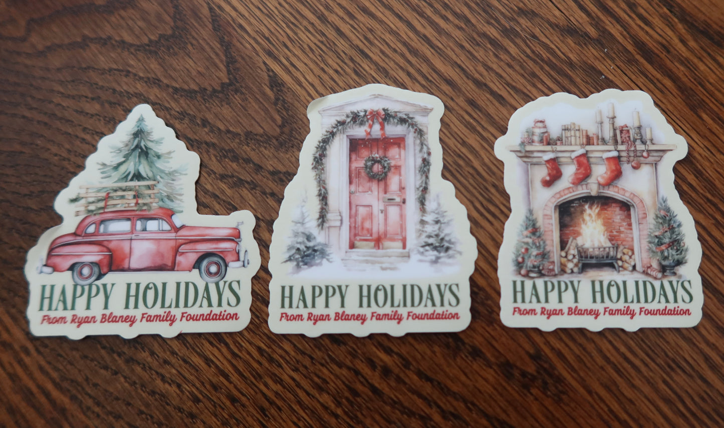 Small Holiday Sticker