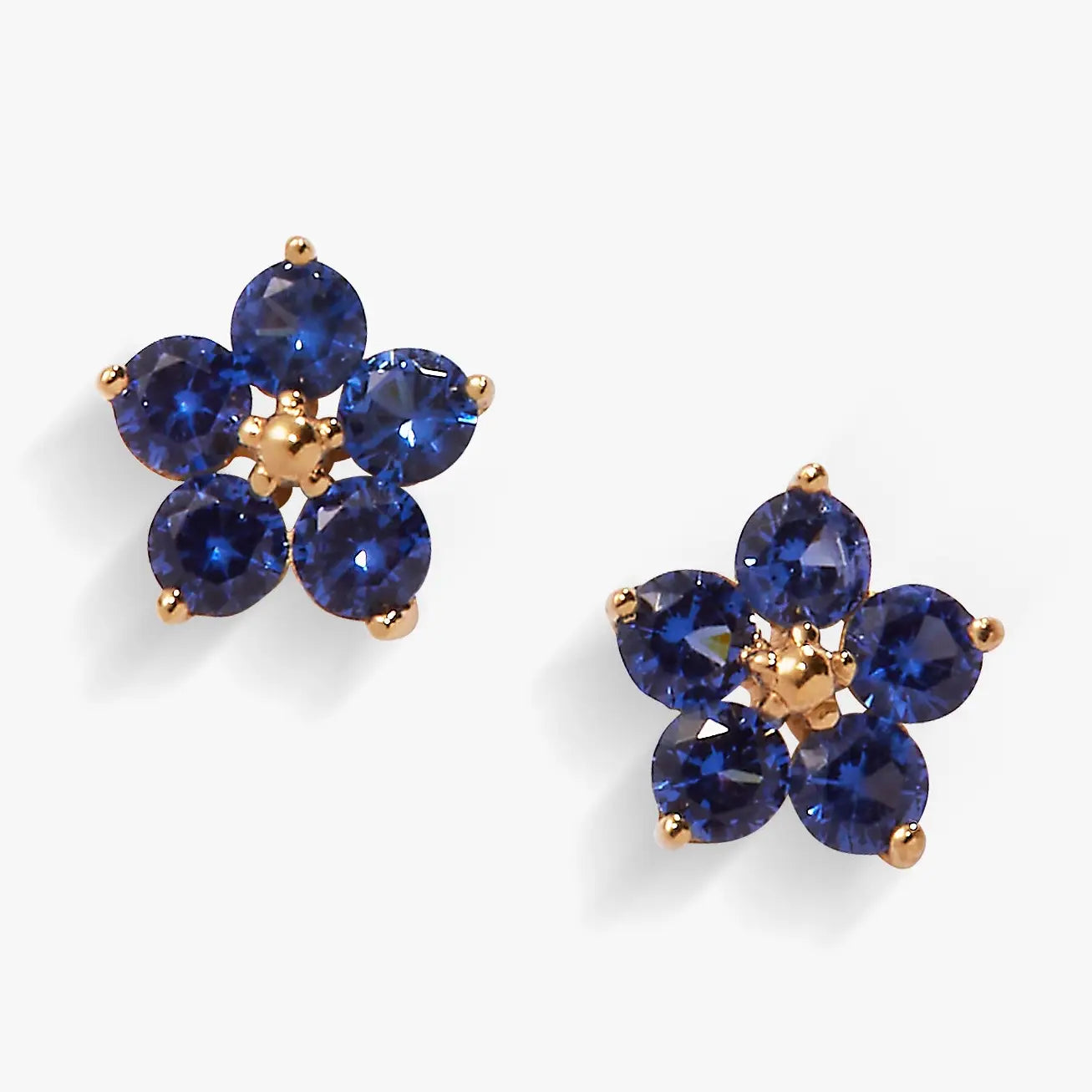 Crystal Forget-Me-Not Flower Earrings