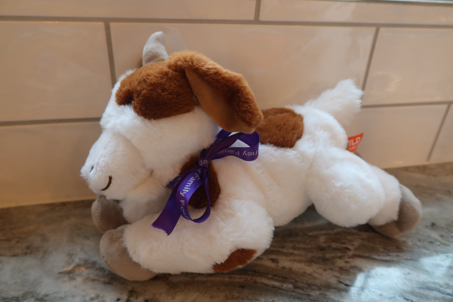 Goat Stuffed Animal w/ Foundation Ribbon