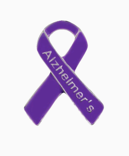 Alzheimer's Awareness Ribbon Pins