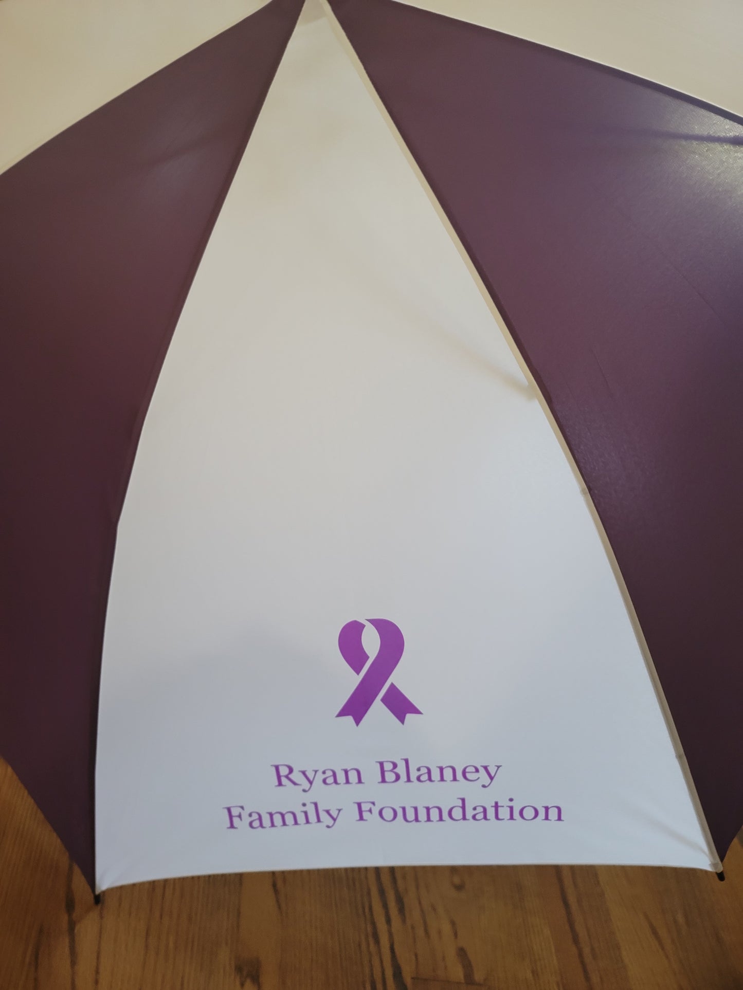 Purple & White Umbrella