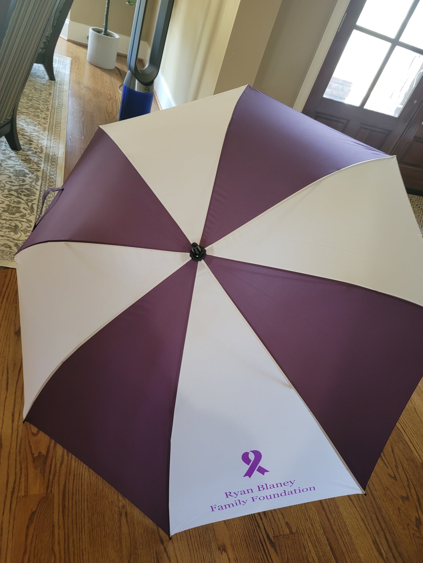Purple & White Umbrella